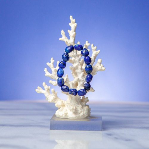 Lapis Lazuli Tumble Crystal Stone Bracelet, Aurelia Bio-Scalar Wave Charged